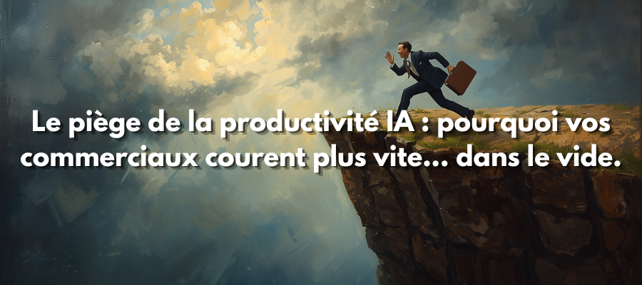 Le piège de la productivité IA : pourquoi vos commerciaux courent plus vite... dans le vide.