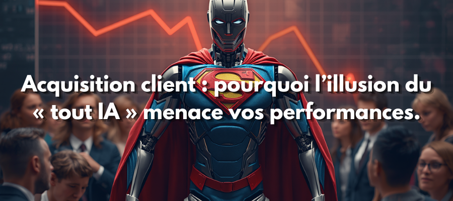 Acquisition client : pourquoi l’illusion du « tout IA » menace vos performances.
