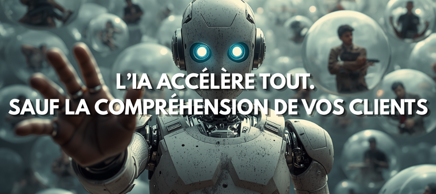 L'IA accélère tout. Sauf la compréhension de vos clients.